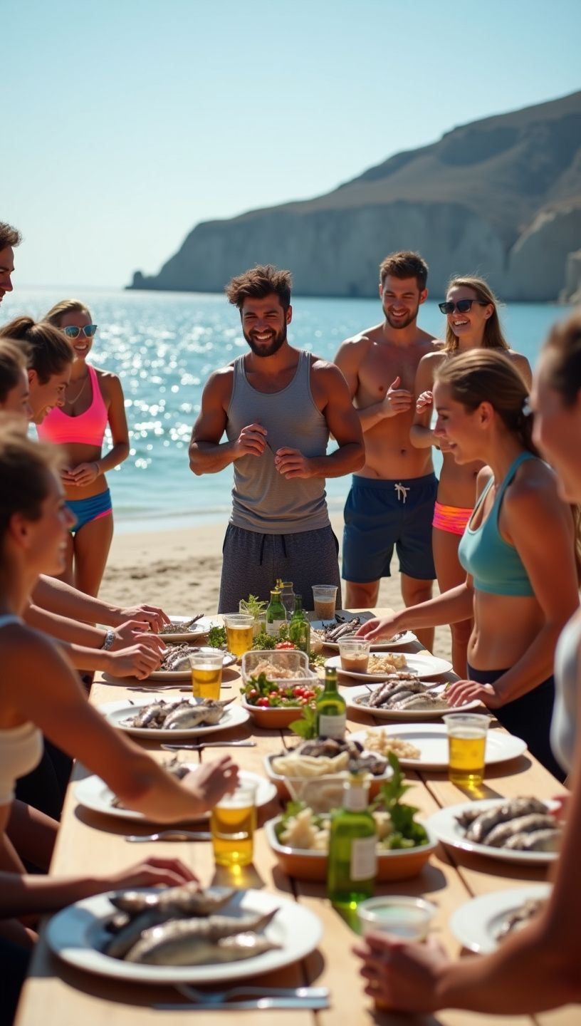 Γεύμα με ψάρι και μπρόκολο σε υγιεινή διατροφή