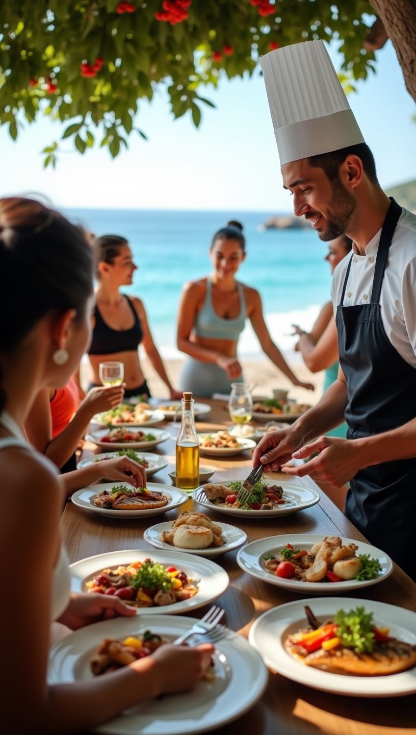 Εκτέλεση συνταγής για ψητά καλαμάρια